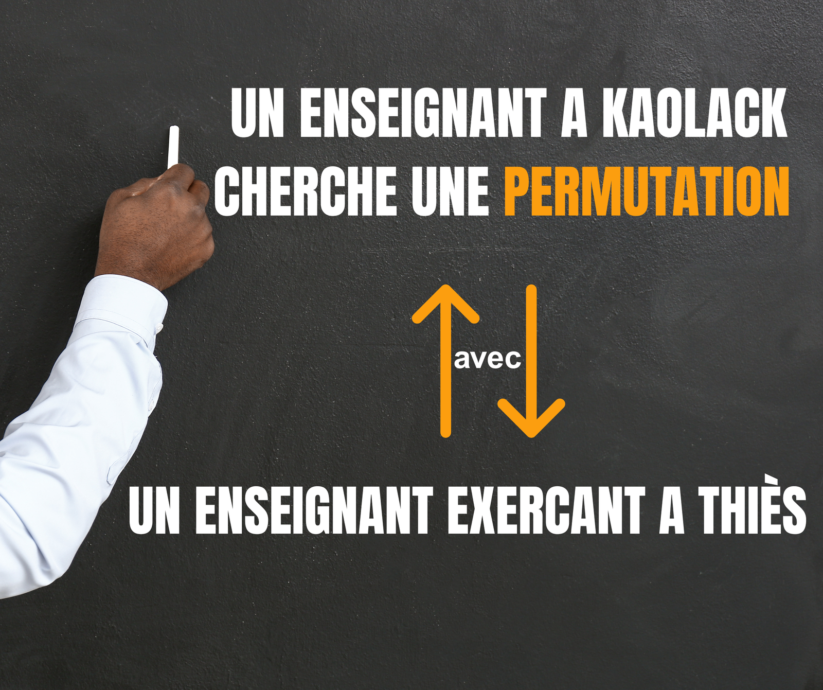 Enseignant a Bambey cherche a permuter avec un enseignant a Thiès